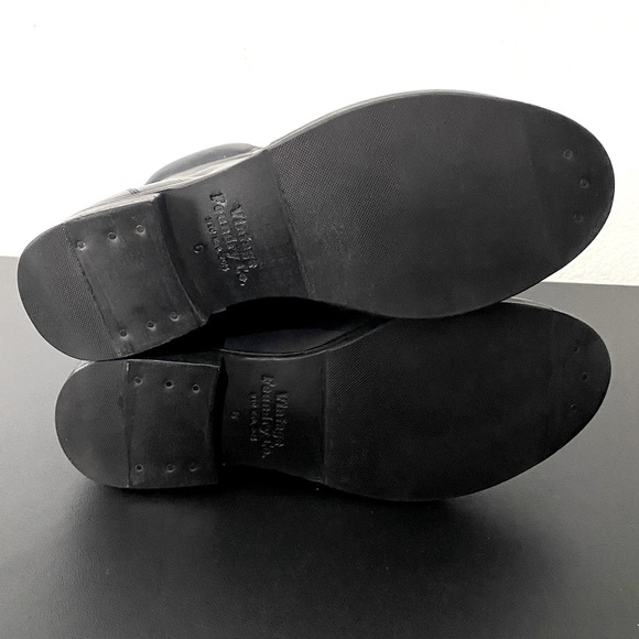 Free People New Vintage Foundry Filo Leather Biker Boots Black Moto NWOT - Picture 8 of 12